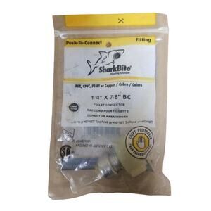SharkBite U3531LFA 1/4" X 7/8" BC Toilet Connector Push-Fit
